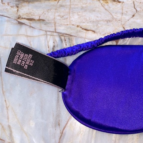 New Victoria’s Secret Real Silk Sleep Eye Mask Purple Lace - Picture 8 of 10